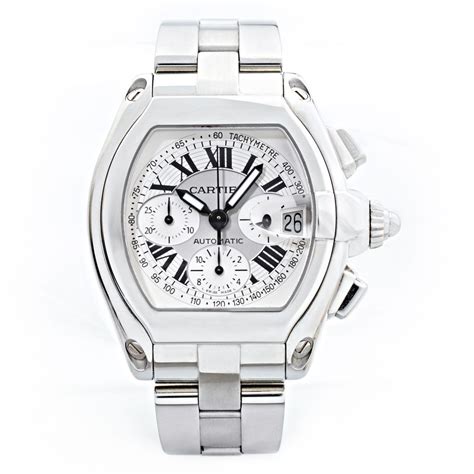 cartier roadster chronograph xl stainless steel